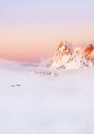 COUCHER DE SOLEIL SUR LES GRANDES JORASSES – FRANCE